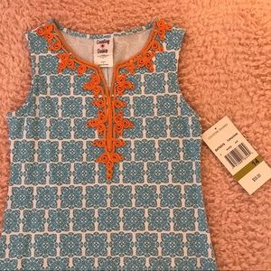 Teal And Orange Lilly Look-a-like Dress